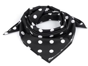 Bavlněný šátek s puntíky  65 x 65 cm