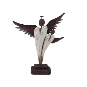 Dekorace andělé D7387/1 - 17 × 4.5 × 21.5 cm