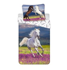 Povlečení Kůň Meadow bavlněné 140/200, 70/90 cm