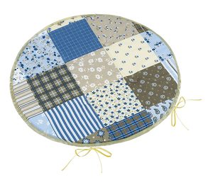 Sedák Adéla kulatý hladký Modrá 79/240 průměr 40 cm