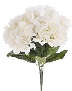 Trs hortenzie 42 cm - bílá