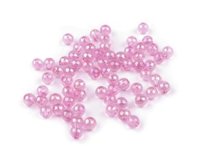 Plastové korálky duhové Ø6 mm 10 g