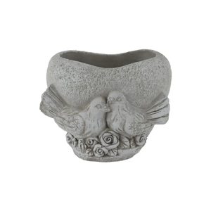 Cementový obal k osázení srdce X7049 - 14.5 x 12 x 11.5 cm