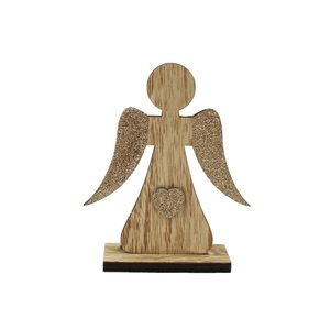 Anděl dřevěný malý D1823/1 - 10,5 x 3 x 12 cm