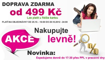 Mimořádně do konce víkendu doprava zdarma již od 499 Kč