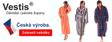 Župany Vestis - kompletní nabídka - župany i na objednávku