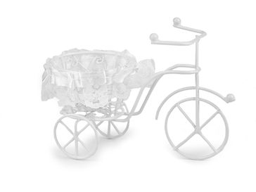 Kovo Dekorace kolo s košíkem