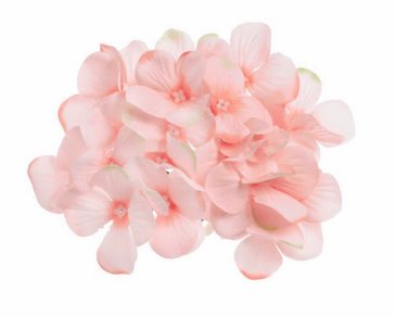 Květy hortenzií 12ks - růžová