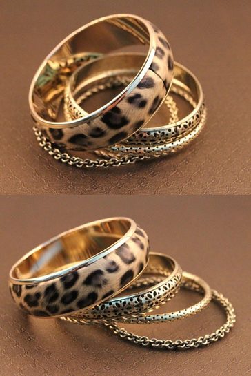 Krásné náramky zařazeny v módních doplňcích