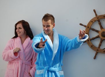 Fotili jsme dámské i pánské župany Vestis a byla zábava