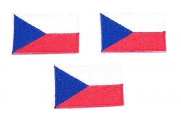 Aplikace nažehlovací 700 Česká vlajka velikost 5,5x3,5mm