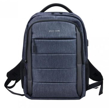Pierre Cardin Elegantní modrý pánský batoh s kapsou pro notebook, USB -  PIERRE CARDIN - BEXIS.cz