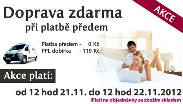 Doprava zdarma při platbě předem a ...