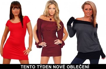 Nové oblečení - rifle, svetry, tuniky, šaty - 48 novinek