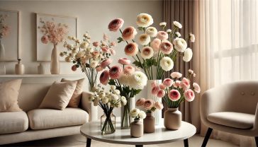 Umělý pryskyřník jako okouzlující dekorace pro každý domov