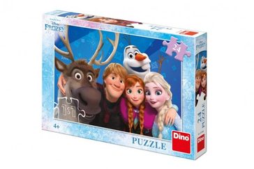Puzzle Ledové království/Frozen Selfie 24 dílků 26x18cm v krabici