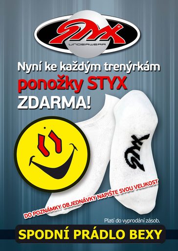 Změna SPODNÍ PRÁDLO STYX + ponožky zdarma, ale !