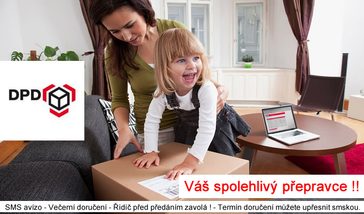 SPODNÍ PRÁDLO A OBLEČENÍ Vám doručí přepravce DPD