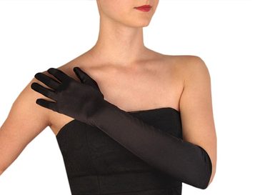 Společenské saténové rukavice 40 cm, 60 cm