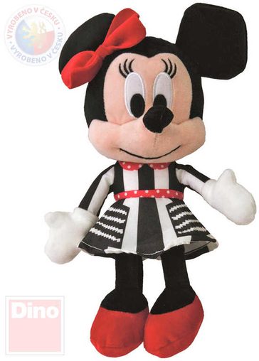 Disney myška Minnie Mouse černo-bílé šaty 25cm