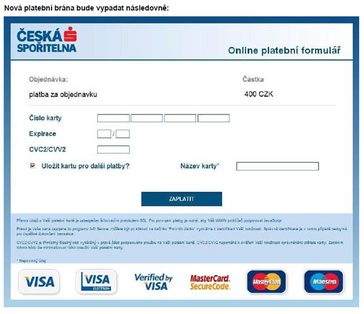 Česká spořitelna dnes spustí nový vzhled platební brány. Víte první!