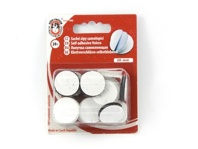 Samolepící suchý zip kolečka 20 kusů{% if product.brand.name %} – Galanterka{% endif %}