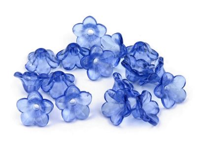 Plastové korálky zvoneček / sukýnka 12 mm 20 g{% if variant.name %} – 25 modrá{% endif %}