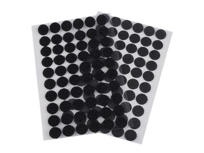 Suchý zip samolepící kolečka Ø15 mm{% if variant.name %} – 2 černá{% endif %}