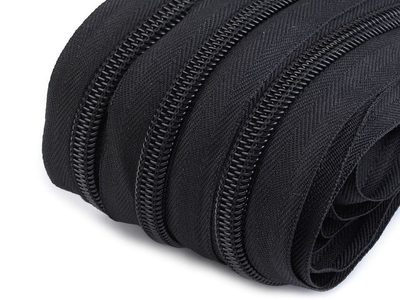 Zip spirálový šíře 7 mm metráž{% if variant.name %} – 2 černá{% endif %}