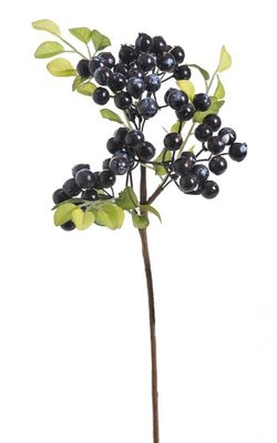 Větvička s bobulkami - modročerná 32 cm{% if product.brand.name %} – Canea{% endif %}