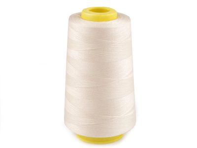 Polyesterové nitě pro overlocky i klasické šití návin 3000 yards PES 40S/2{% if variant.name %} – 3 (502) ecru{% endif %}