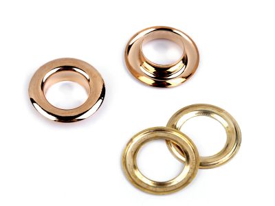 Průchodky s podložkou lesklé Ø12 mm nerezavějící 10 párů{% if variant.name %} – 3 zlatá klasik{% endif %}