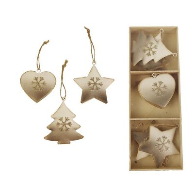 Dekorace k zavěšení, 6 ks K2837-01 - 5,5-6,5 x 1 x 5,5-7,5 cm{% if product.brand.name %} – Morex{% endif %}