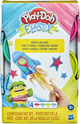 PLAY-DOH Baby modelína Elastix set 4 kelímky 2 druhy – fotka 2
