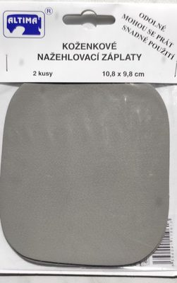 Nažehlovací záplaty koženkové 2ks 10,8 x 9,8 cm{% if variant.name %} – šedá{% endif %}