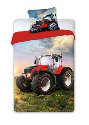 Povlečení Traktor červený 140/200, 70/90{% if product.brand.name %} – Faro{% endif %}