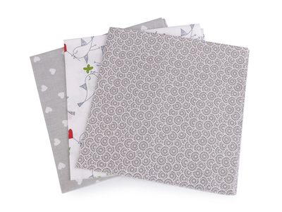 Sada látek na patchwork 40x40 cm{% if variant.name %} – 41 šedá holubí{% endif %}