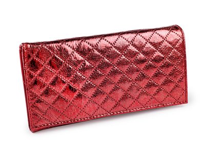 Dámská / dívčí peněženka metalická 9,5x19 cm{% if variant.name %} – 2 červená{% endif %}