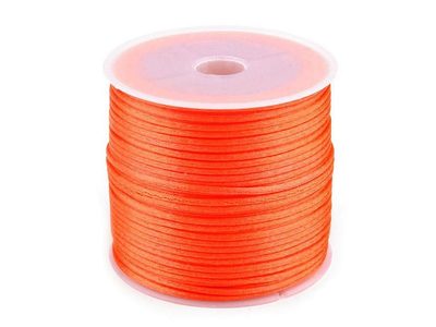 Saténová šňůra Ø1 mm{% if variant.name %} – 5 oranžová výrazná{% endif %}