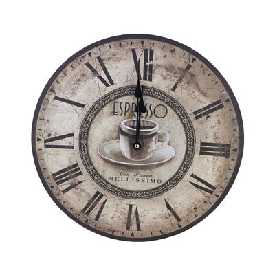 Hodiny pr. 34 cm CAFÉ 355209 - dia 34 x 4,5 cm{% if product.brand.name %} – Morex{% endif %}