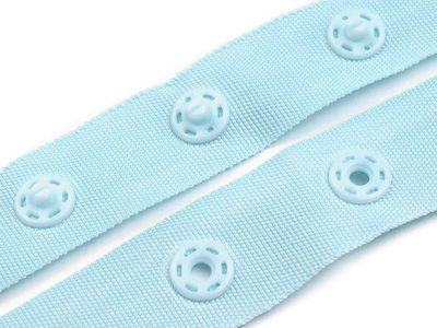 Zapínání na body šíře 18mm metráž{% if variant.name %} – 4 modrá světlá{% endif %}