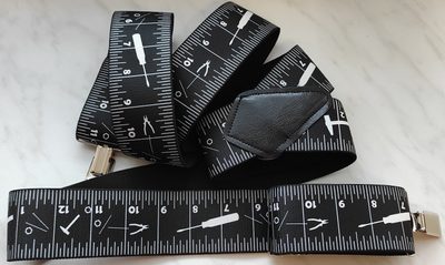 Pánské šle řemeslnické nářadí tmavé – fotka 3