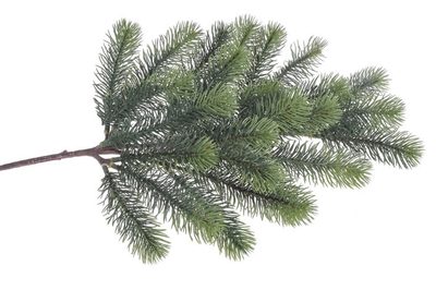 Umělá huňatá větvička jehličí 61 cm - zelená - Canea
