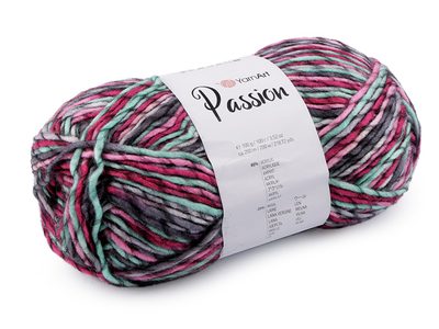 Pletací příze Passion 100 g{% if variant.name %} – 2 (1252) vínová{% endif %}