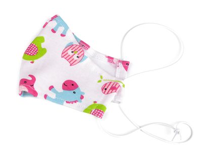 Dětská rouška z úpletu zvířátka, dinosaurus, letadlo 3-6 let{% if product.brand.name %} – Stoklasa{% endif %}