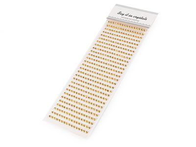 Samolepicí perly na lepicím proužku Ø5 mm{% if variant.name %} – 2 zlatá sv.{% endif %}