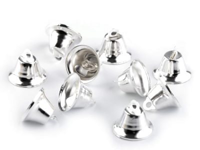 Zvoneček 12x20 mm BALENÍ 10 kusů{% if variant.name %} – 3 stříbrná světlá{% endif %}