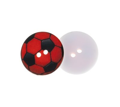 Knoflík - sada 6 ks Červená 349892KK průměr 15 mm{% if product.brand.name %} – Bellatex{% endif %}