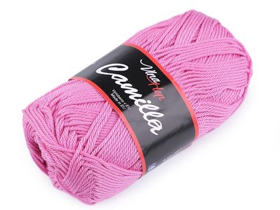 Bavlněná pletací příze Camilla 50 g{% if variant.name %} – 5 (8039) růžová{% endif %}