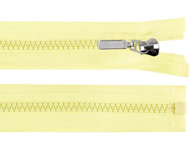 Kostěný zip No 5 délka 30 cm s ozdobným jezdcem{% if variant.name %} – 108 žlutá narcisová světlá{% endif %}